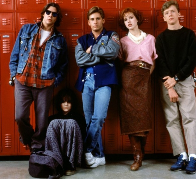 Plantilla de meme Breakfast Club Red Lockers