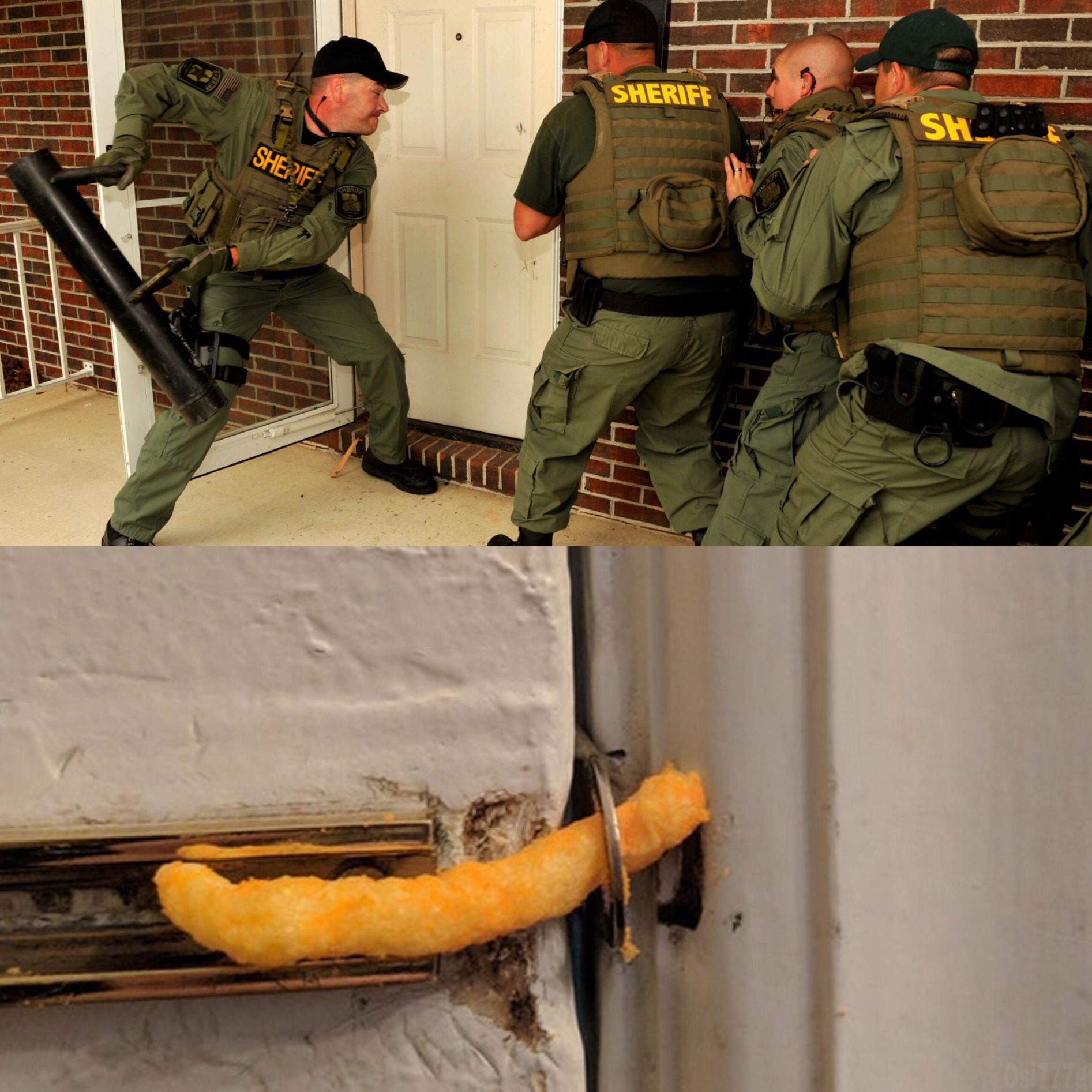 Breaking down door meme template