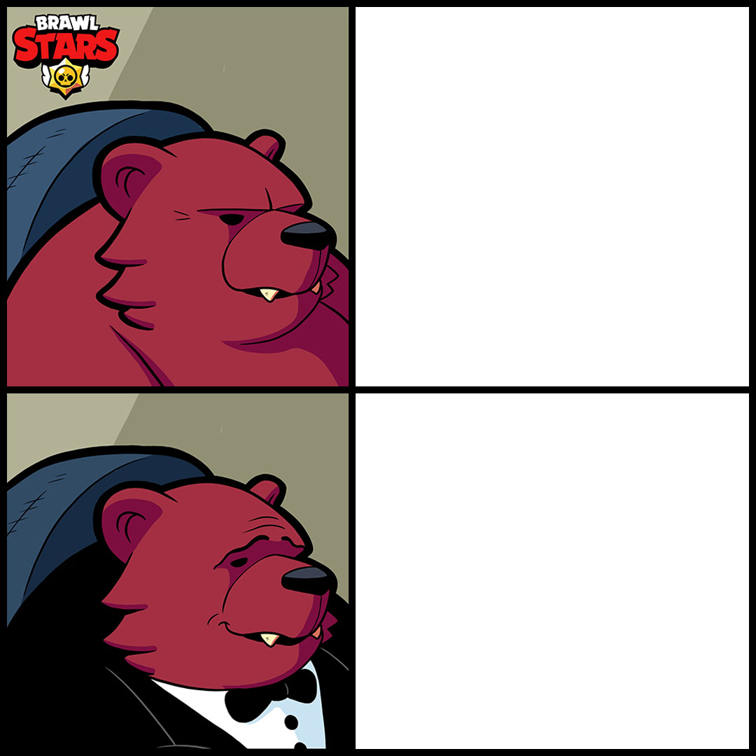Plantilla de meme Bruce Bear Meme