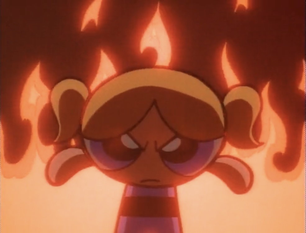 Template meme Bubbles angry Powerpuff Girls