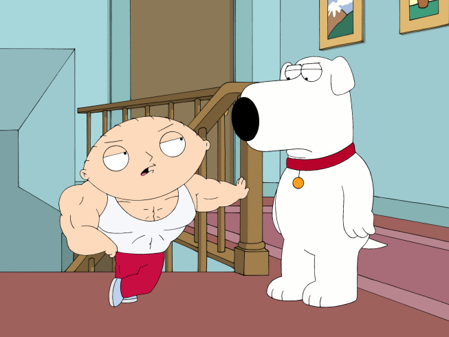 Plantilla de meme buff stewie