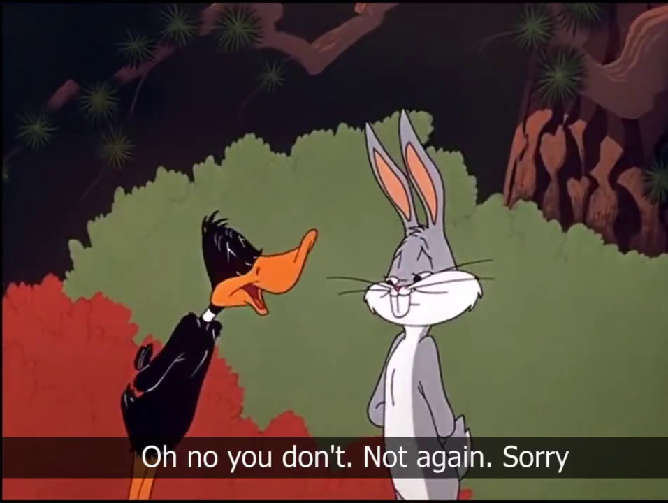Plantilla de meme Bugs and Daffy