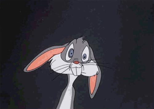 Plantilla de meme bugs bunny crazy face