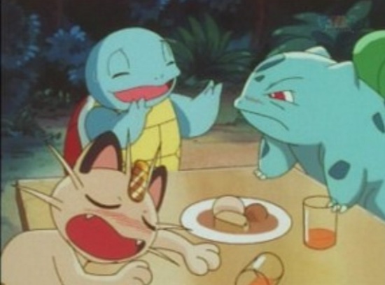 Plantilla de meme Bulbasaur mad at Squirtle