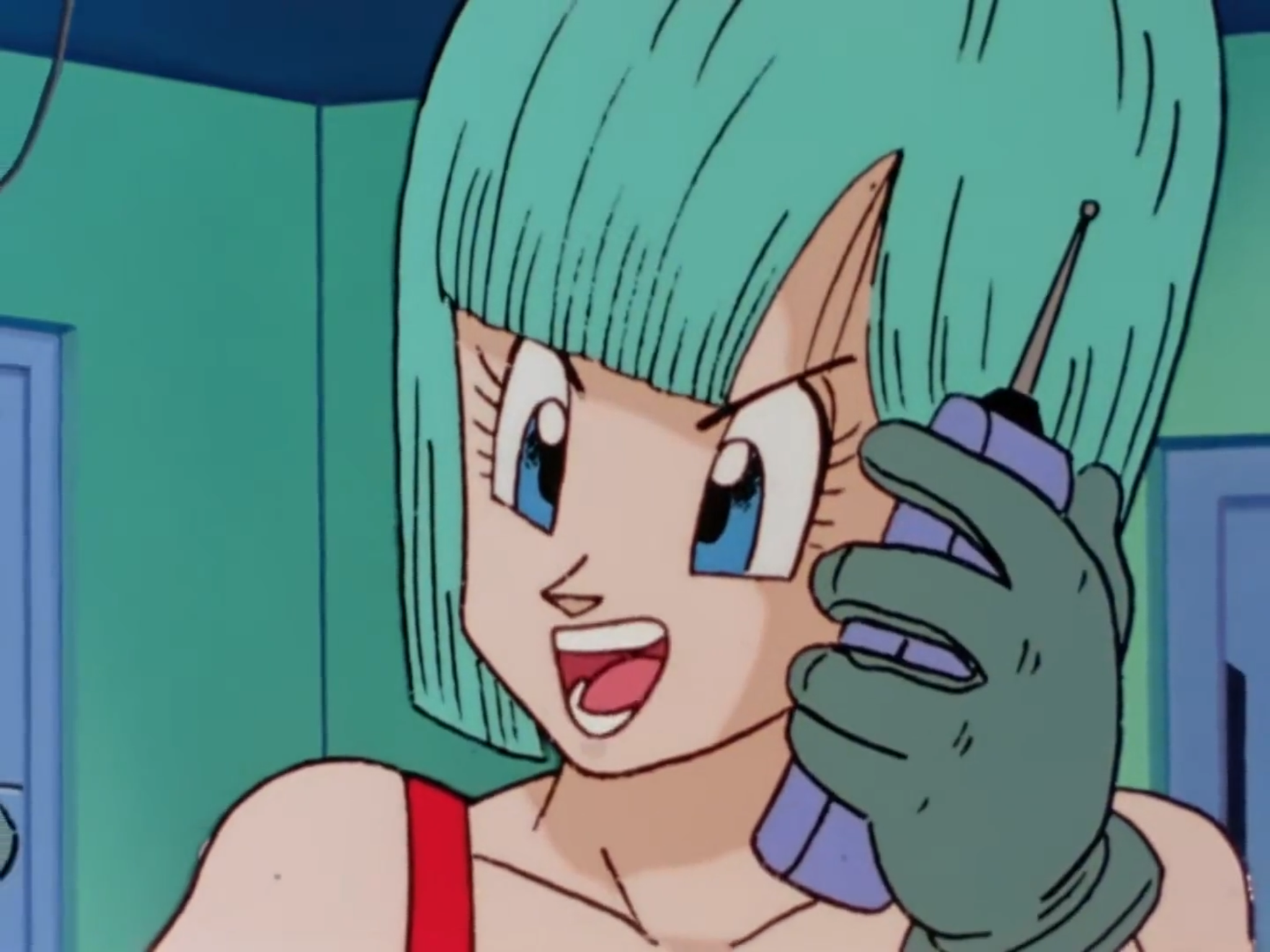 Plantilla de meme Bulma “Cell” Phone Template