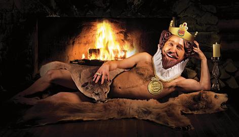 Plantilla de meme burger king fireplace