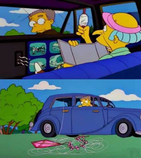 Burns kite meme template