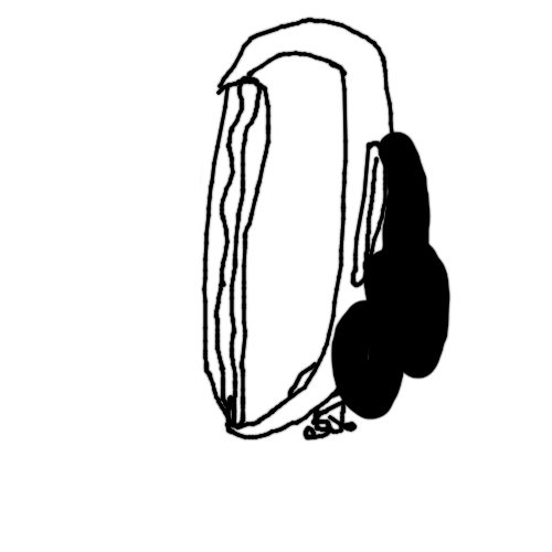 Plantilla de meme Bush Head eating Subway vertically