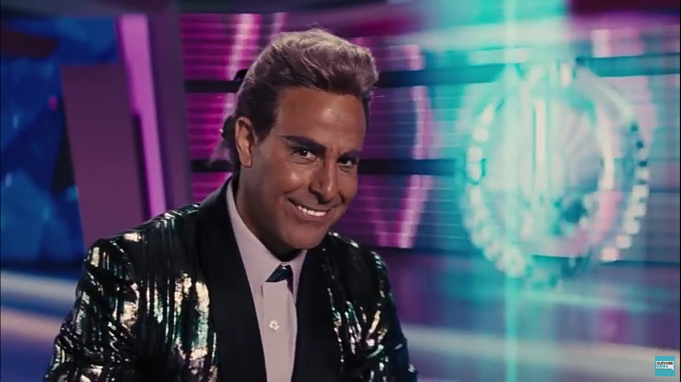 Template meme Caesar Flickerman (Stanley Tucci)