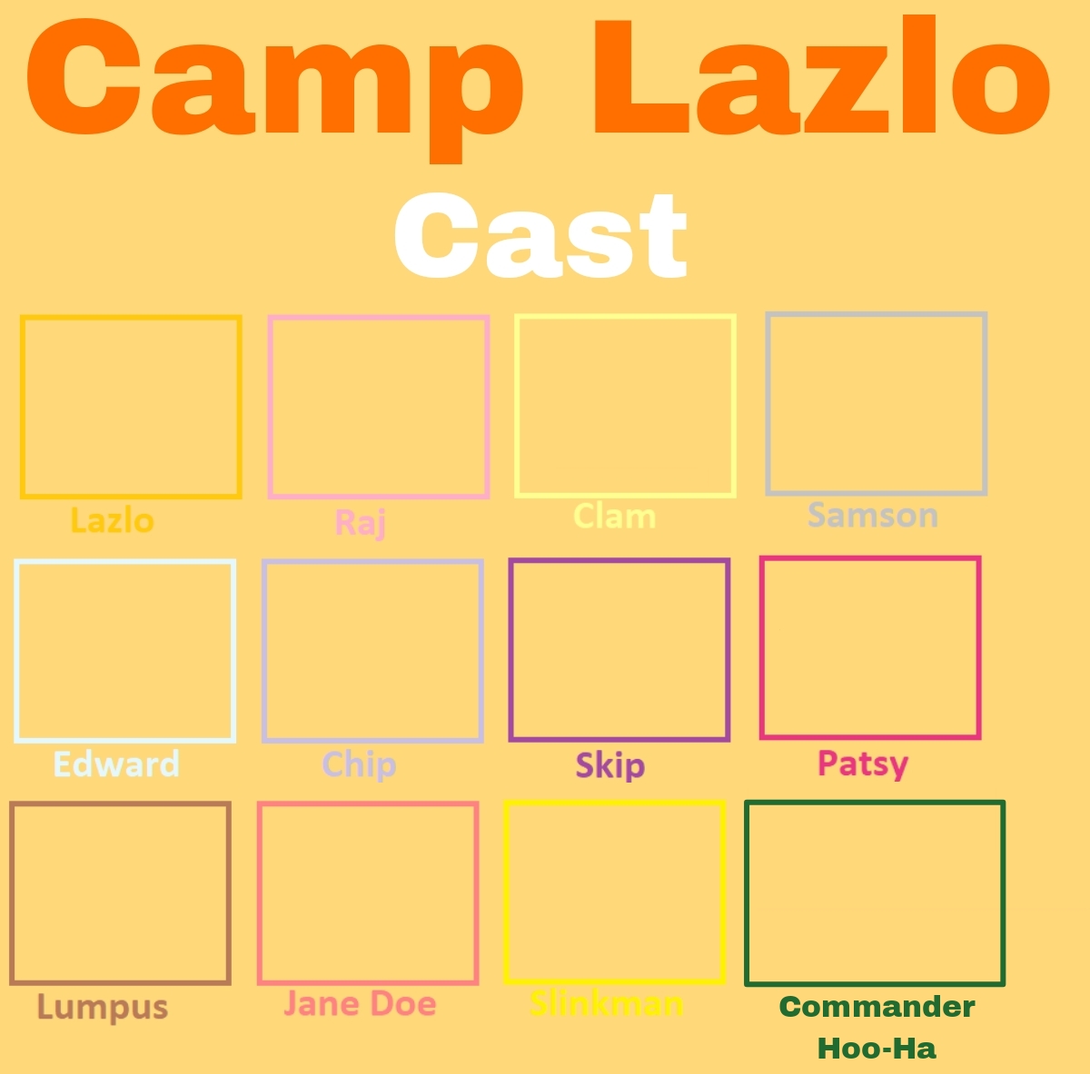 Template meme Camp Lazlo Recast