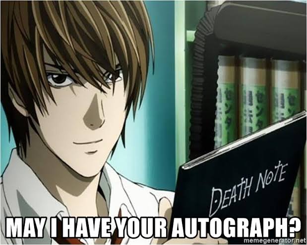 Template meme Can I have your autograph