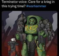 Plantilla de meme Can I offer you a krieg in these trying times