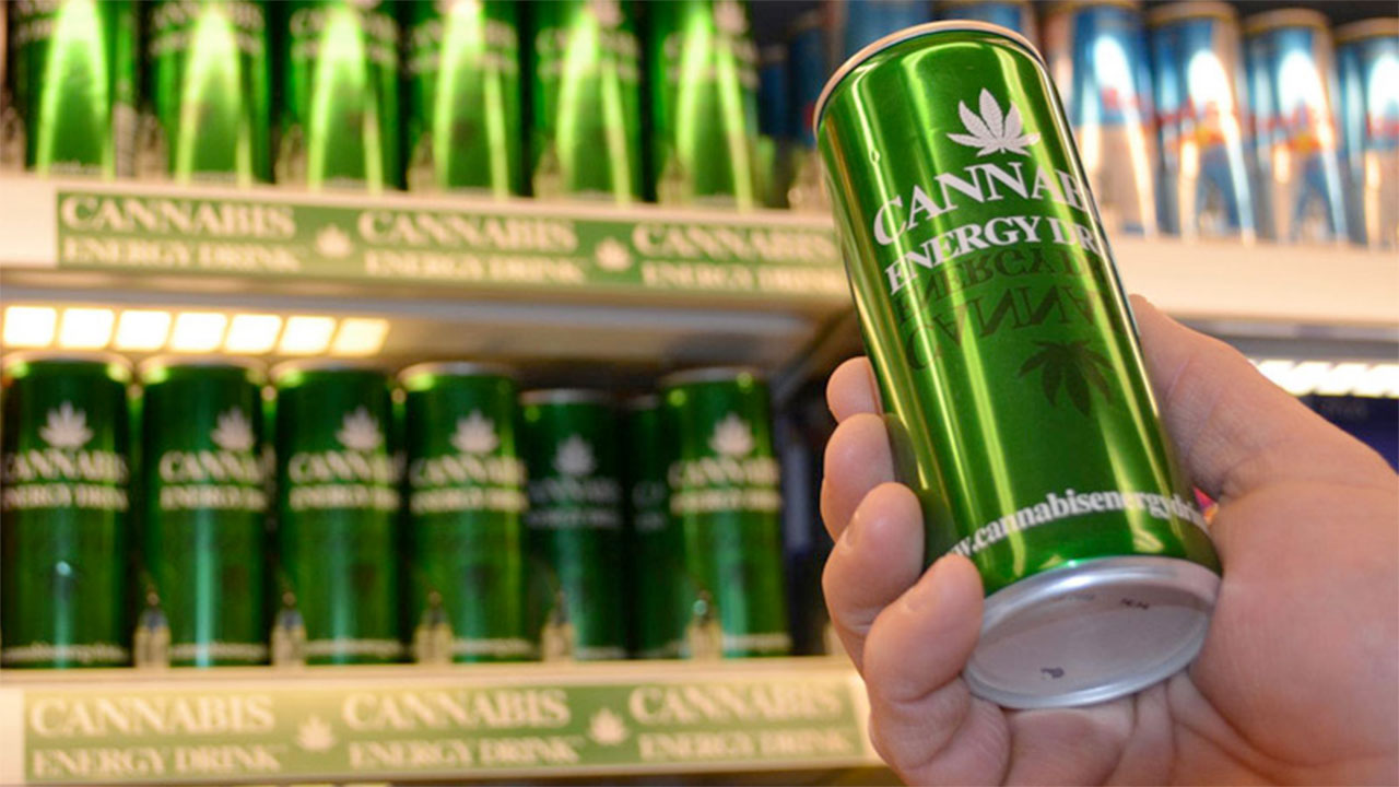 Plantilla de meme cannabis energy drink