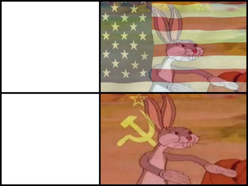 Plantilla de meme Capitalist and communist