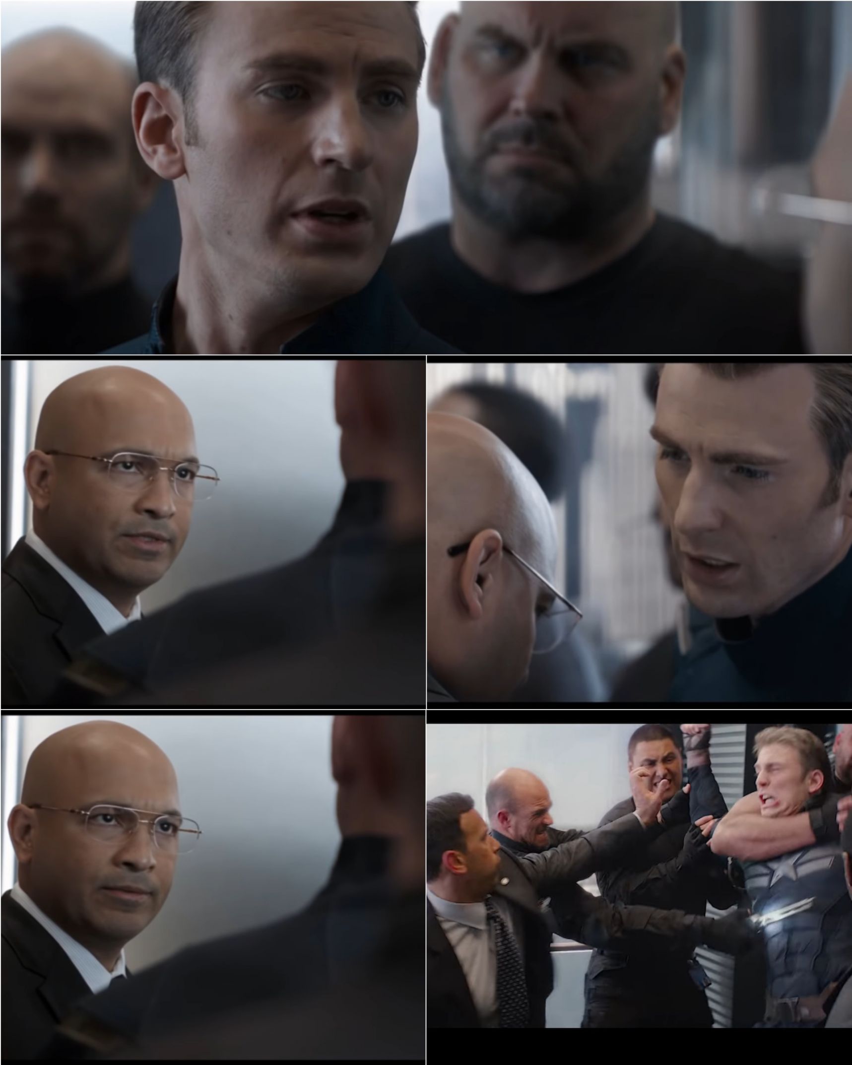 Plantilla de meme Captain America Bad Joke