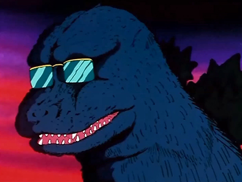 Plantilla de meme Cash Money Godzilla