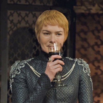 Plantilla de meme Cersei Lannister Sipping Wine