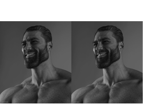 Plantilla de meme Chad Chad