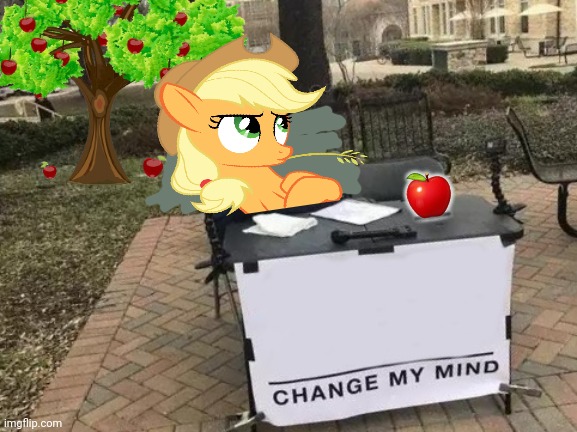 Template meme Change Applejack's Mind