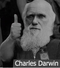 Plantilla de meme Charles Darwin thumbs up