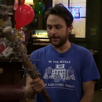 Template meme Charlie Kelly Rat Stick