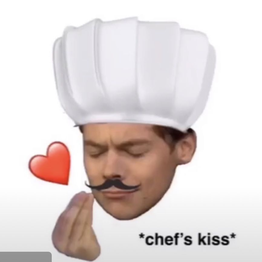 Template meme Chef’s kiss