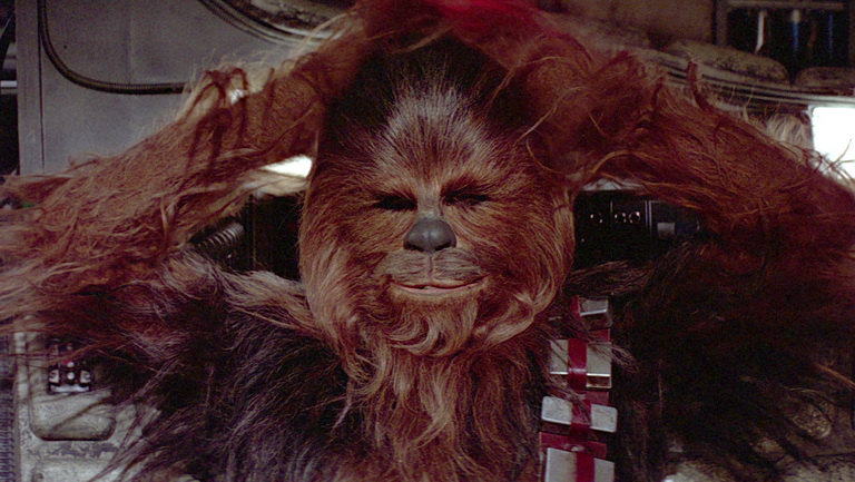 Plantilla de meme Chewbacca relaxed 