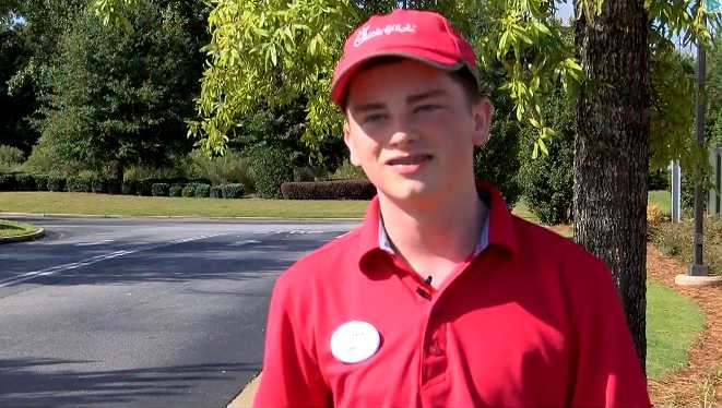 Plantilla de meme chick-fil-a boy