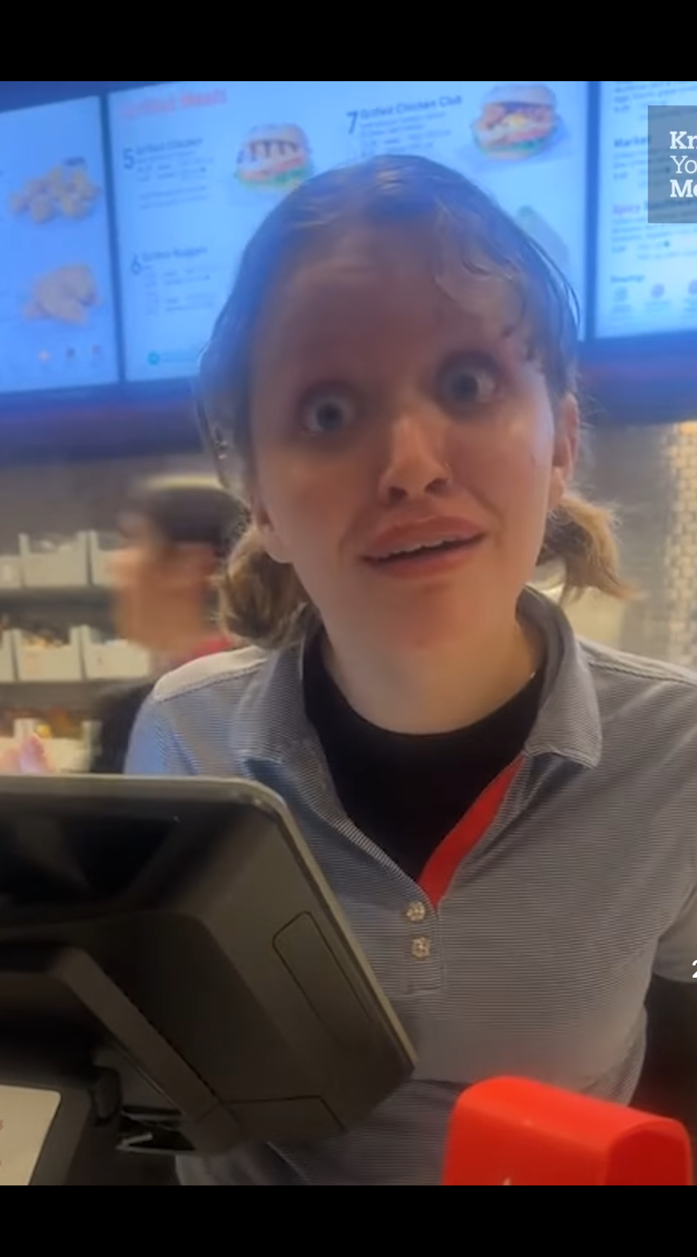 Chick-Fil-A girl meme template
