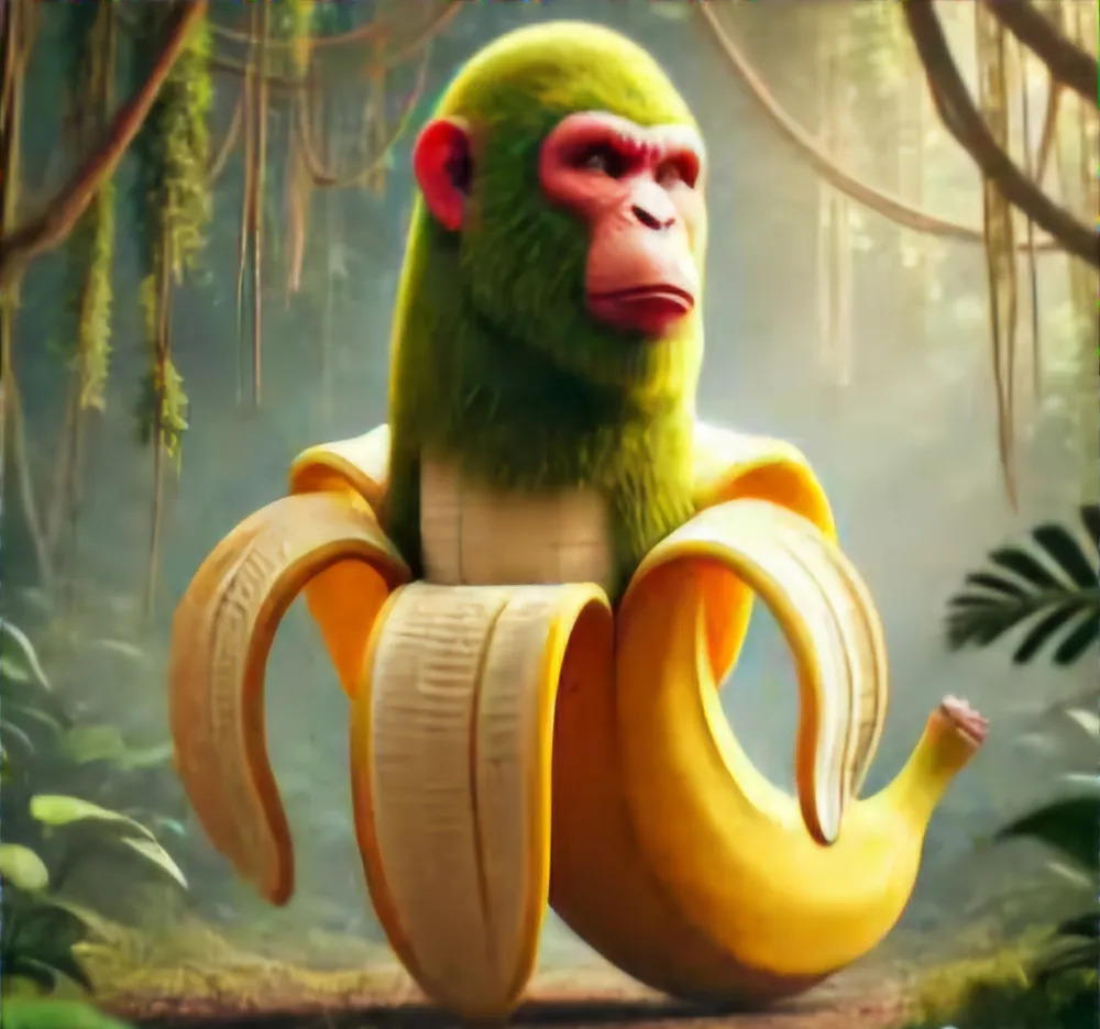Plantilla de meme chimpanzini bananini