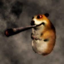 Plantilla de meme chomik smoking
