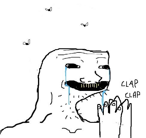 Plantilla de meme Clapping brainlet