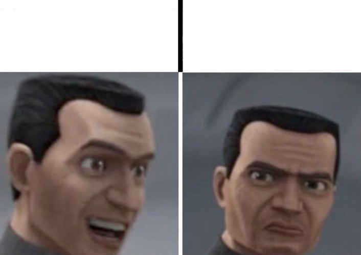 Plantilla de meme Clone Trooper faces