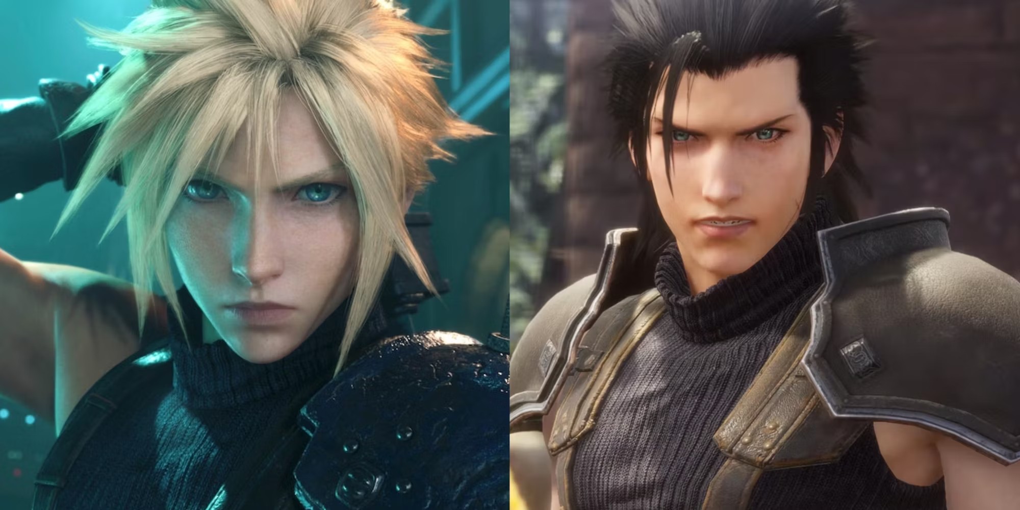 Plantilla de meme cloud strife vs zack fair