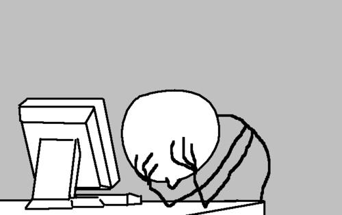 Plantilla de meme Computer Guy Facepalm