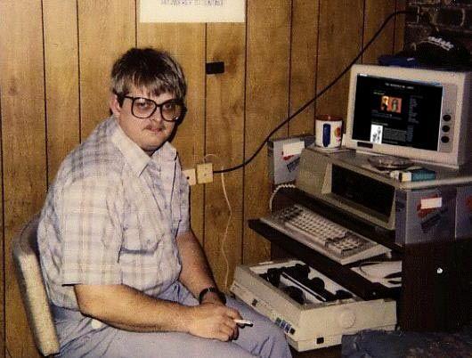 computer nerd meme template