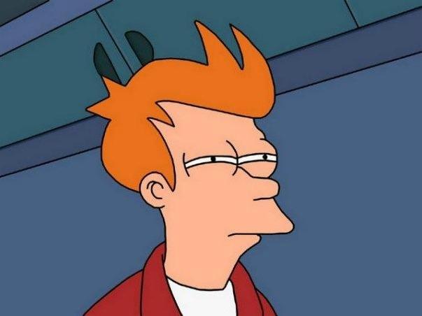 Plantilla de meme Confused fry