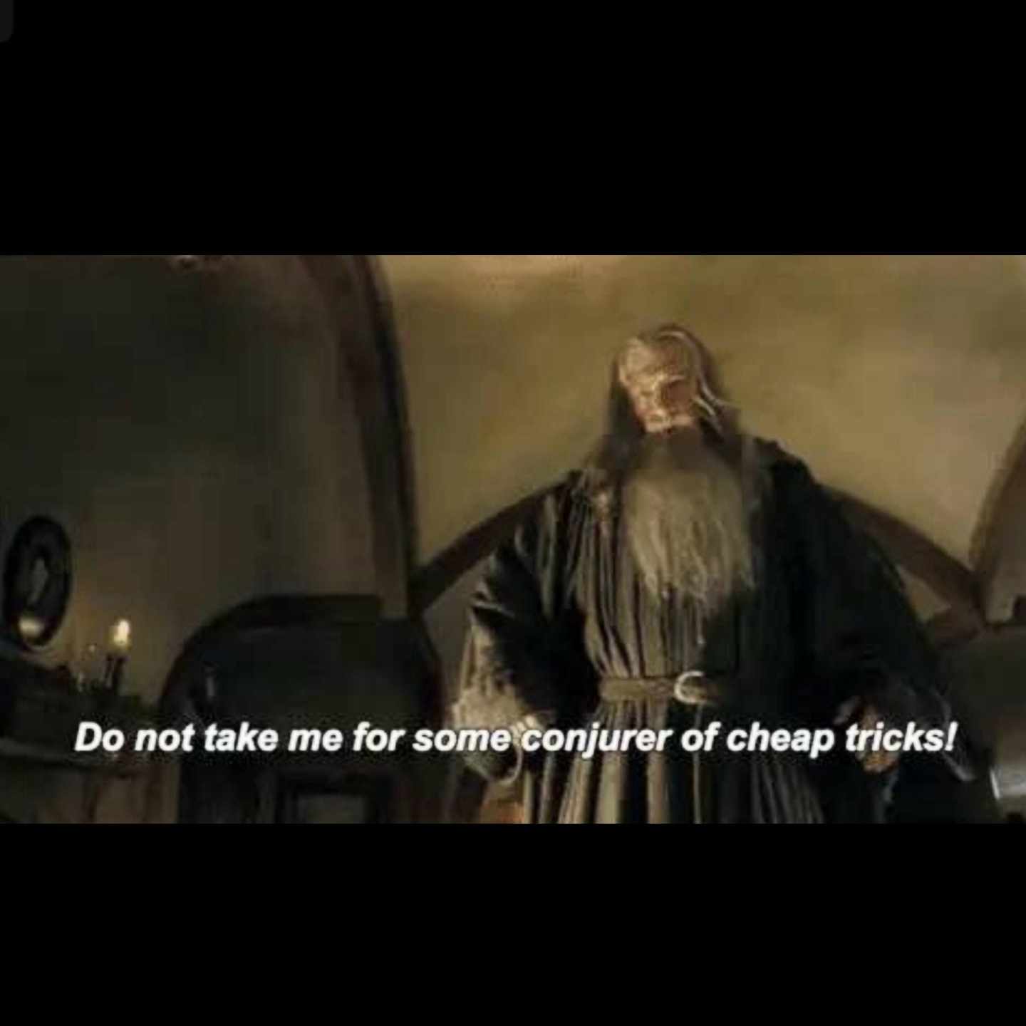 Template meme Conjurer of cheap tricks