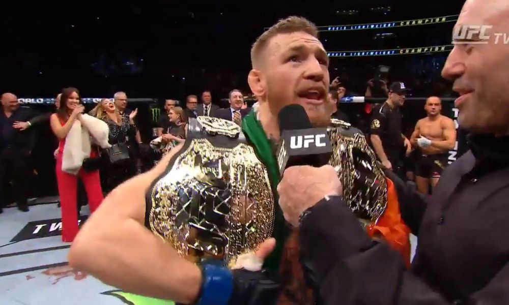 Plantilla de meme Conor McGregor 2 Belts