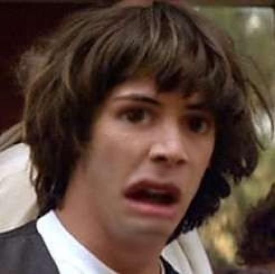 Plantilla de meme Conspiracy Keanu Distorted