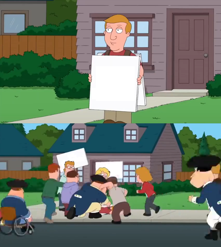 Template meme Controversial Sign