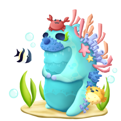 Plantilla de meme Coral reef chomik