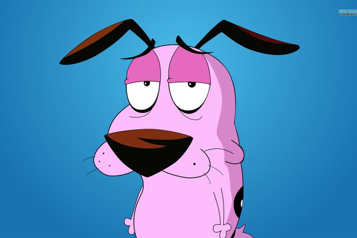 Template meme Courage the Cowardly Dog