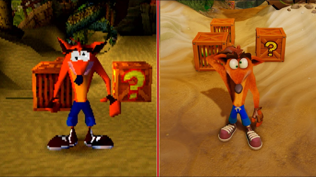 Template meme Crash Bandicoot comparison