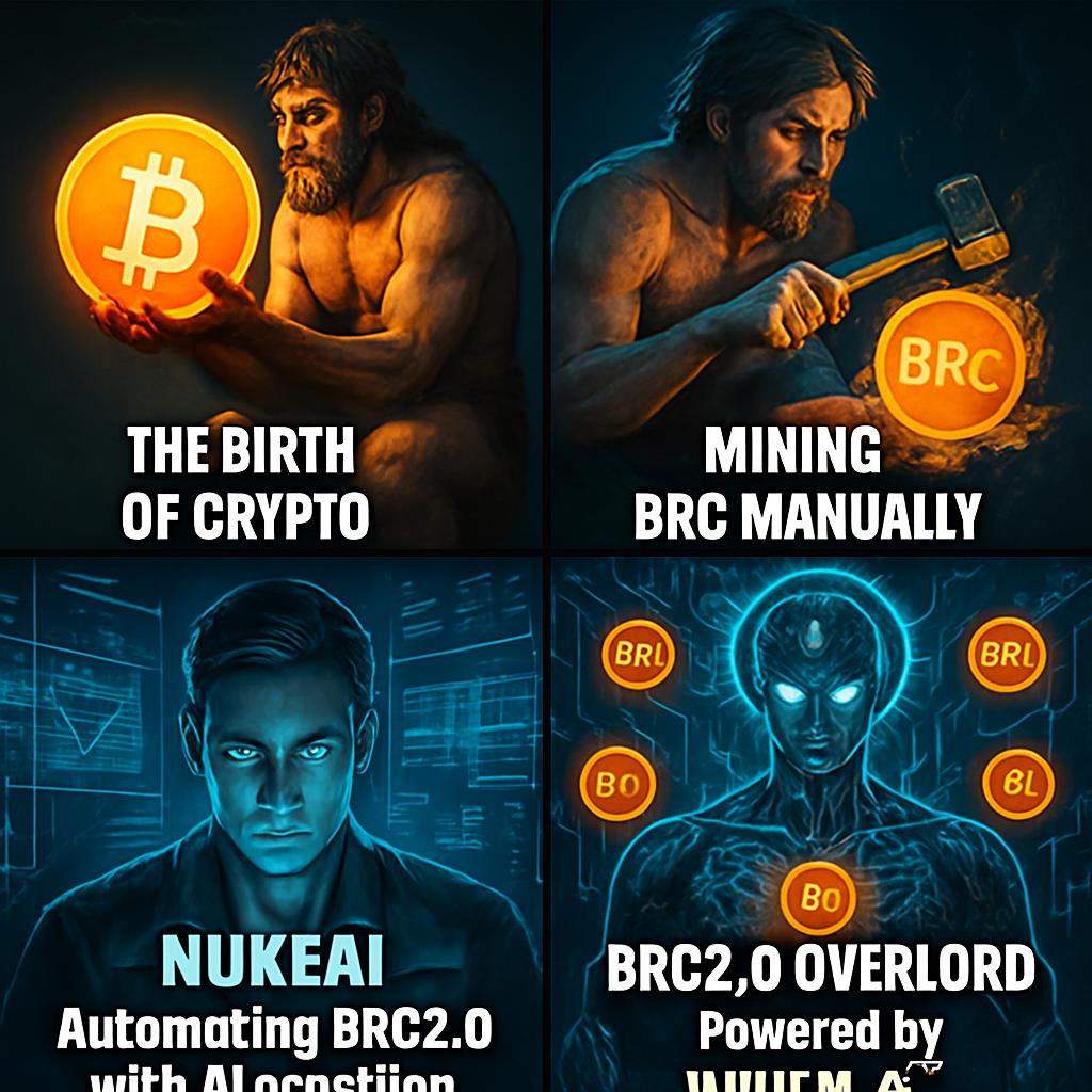 Plantilla de meme Create an original crypto meme titled “The Evolution of Intellig