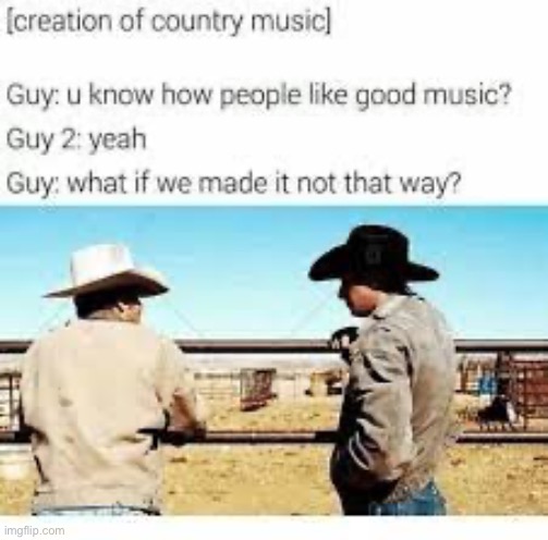 Template meme Creation of country music