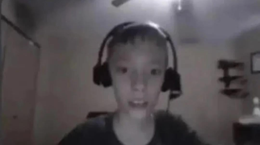 Template meme Cringe Gamer Kid