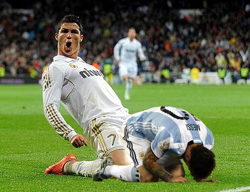 Template meme Cristiano Ronaldo Lionel Messi