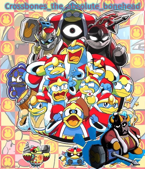 Plantilla de meme Crossbones king dedede temp