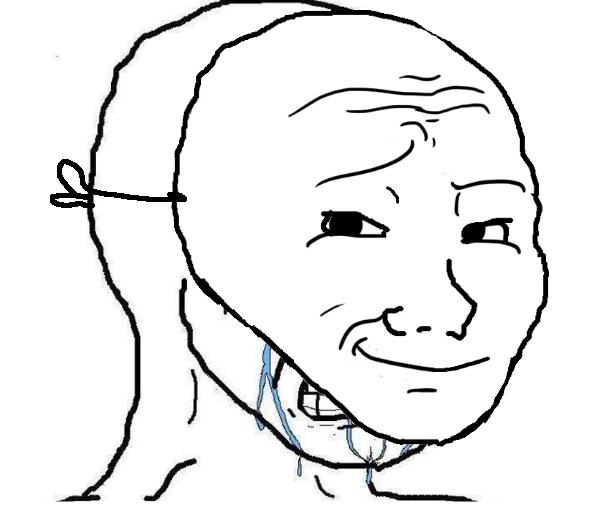 Plantilla de meme Crying inside